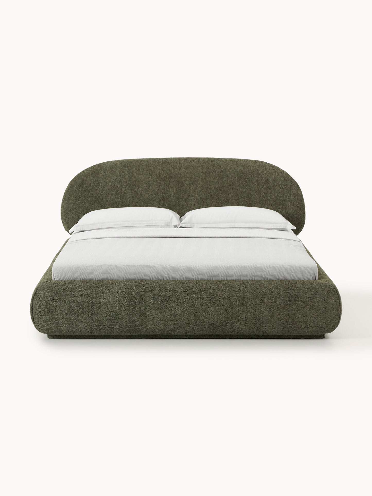 Alvira Teddy Bouclé Upholstered Bed