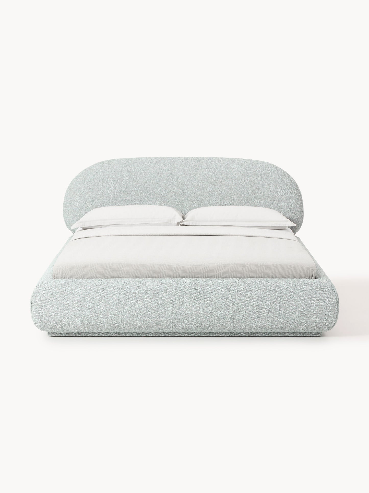 Alvira Upholstered Bed in Bouclé