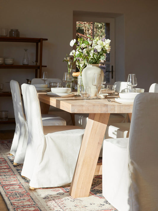 Ashrado Oak Dining Table, in Various Sizes