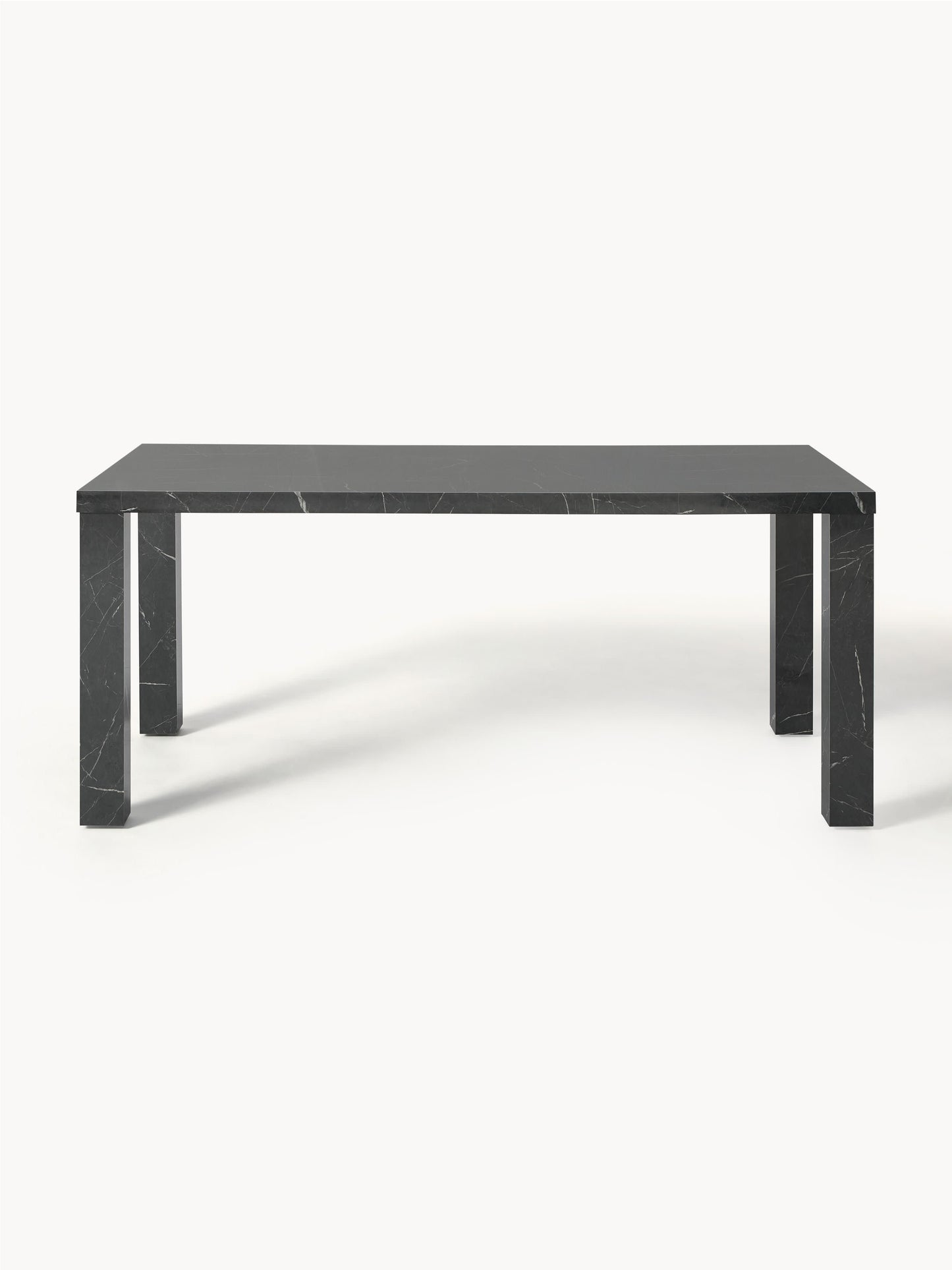 Carbell Dining Table in Marble Look, 180 x 90 cm