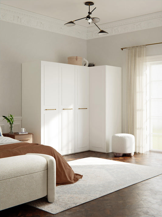 Charmella Modular Corner Wardrobe, 215 cm Wide, in Various Sizes