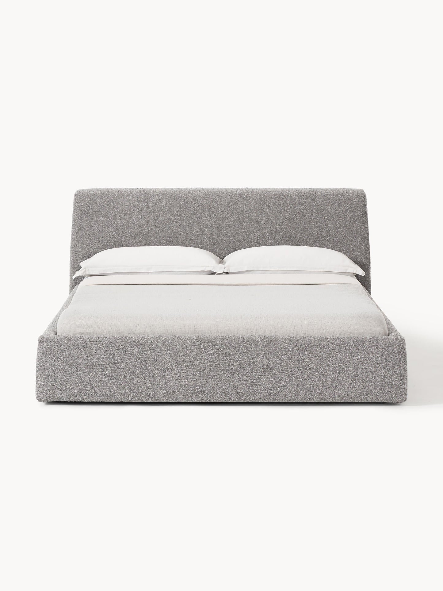 Clorenza Upholstered Bed in Bouclé