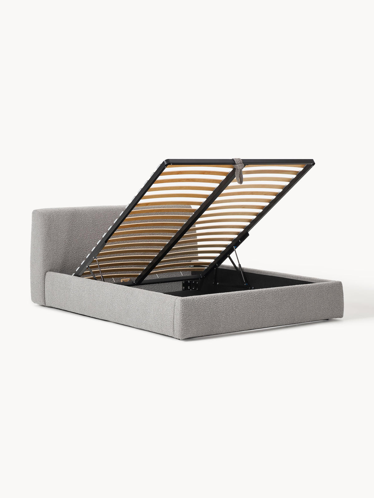 Clorenza Upholstered Storage Bed in Bouclé