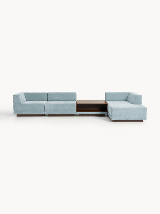 Colriva Modular Corner Sofa (4-Seater) with Coffee Table