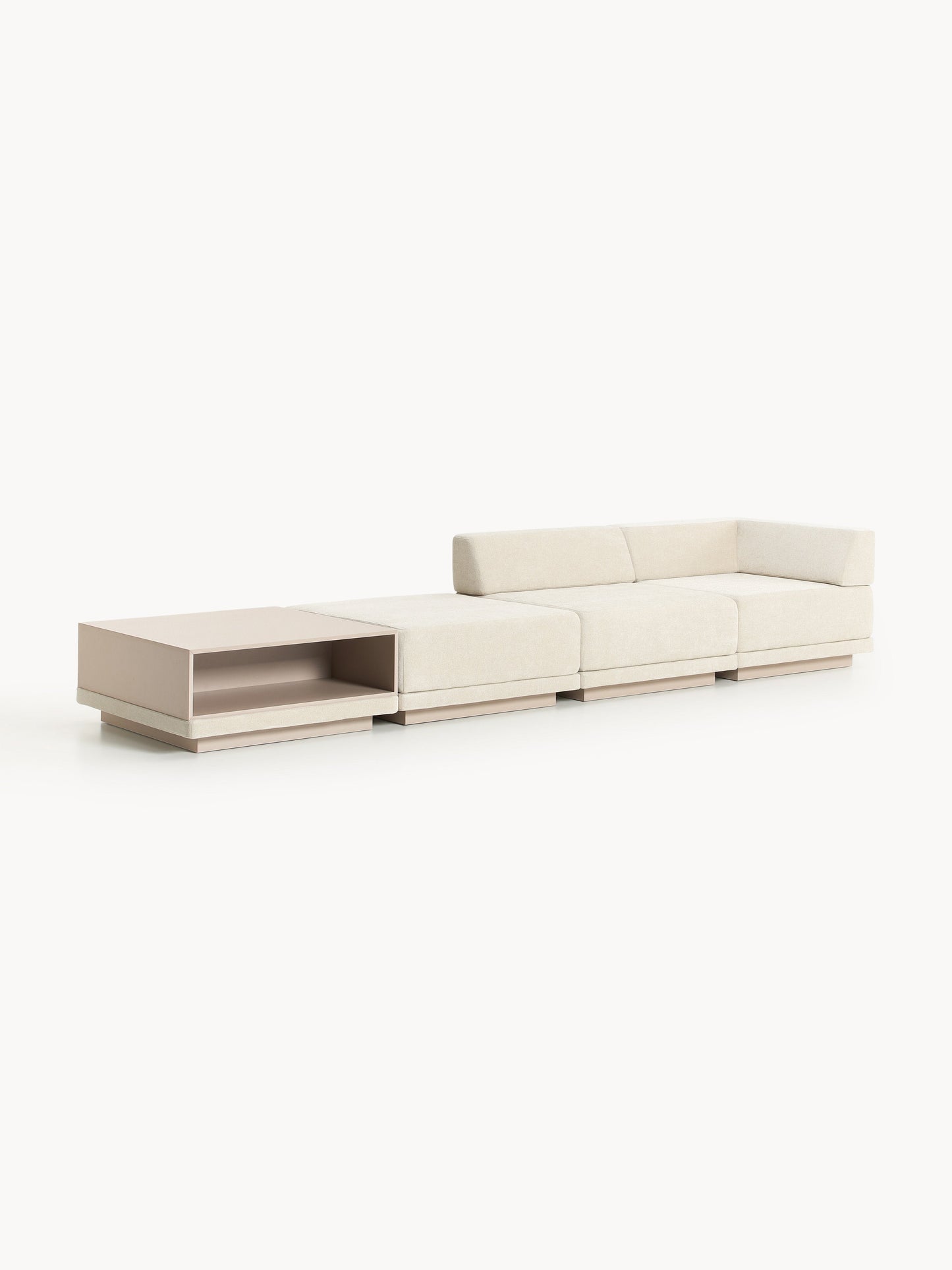 Colriva Modular Sofa (4-Seater) with Coffee Table & Ottoman