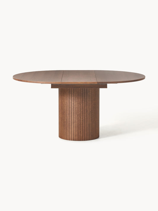 Filbria Extendable Dining Table with Grooved Texture, 120 - 160 x 75 cm