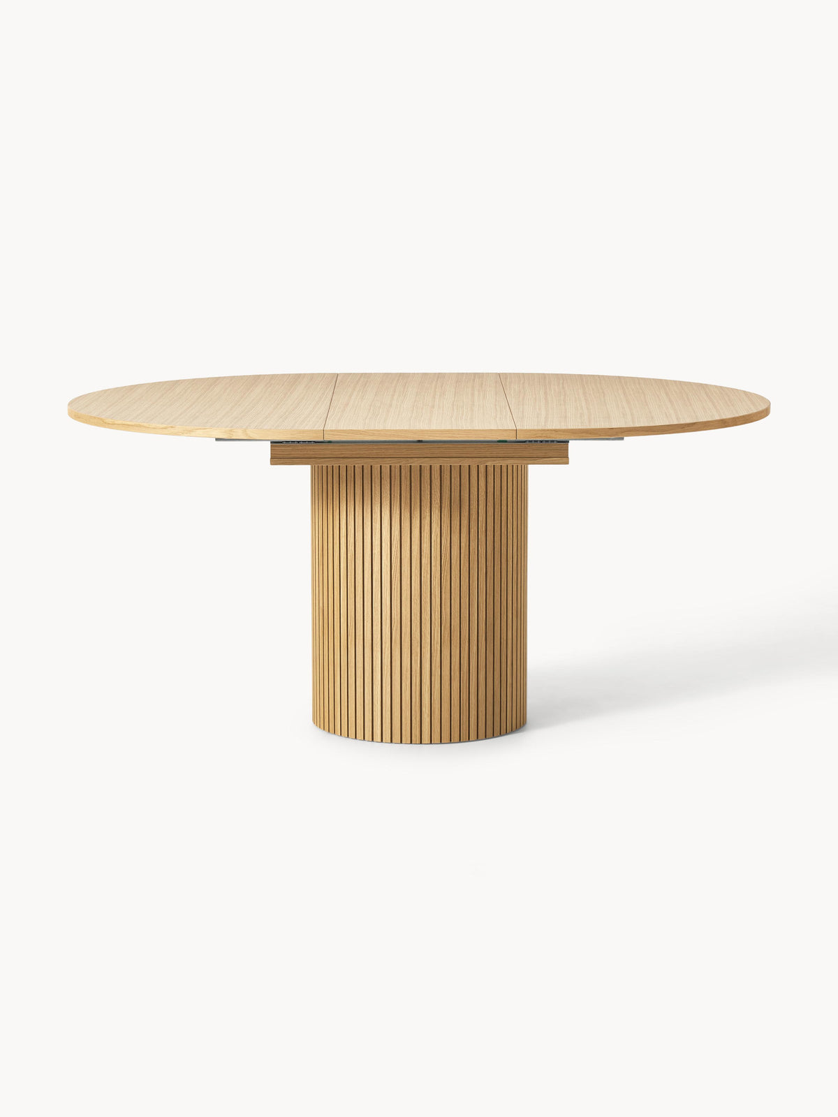 Filbria Extendable Dining Table with Grooved Texture, 120 - 160 x 75 cm