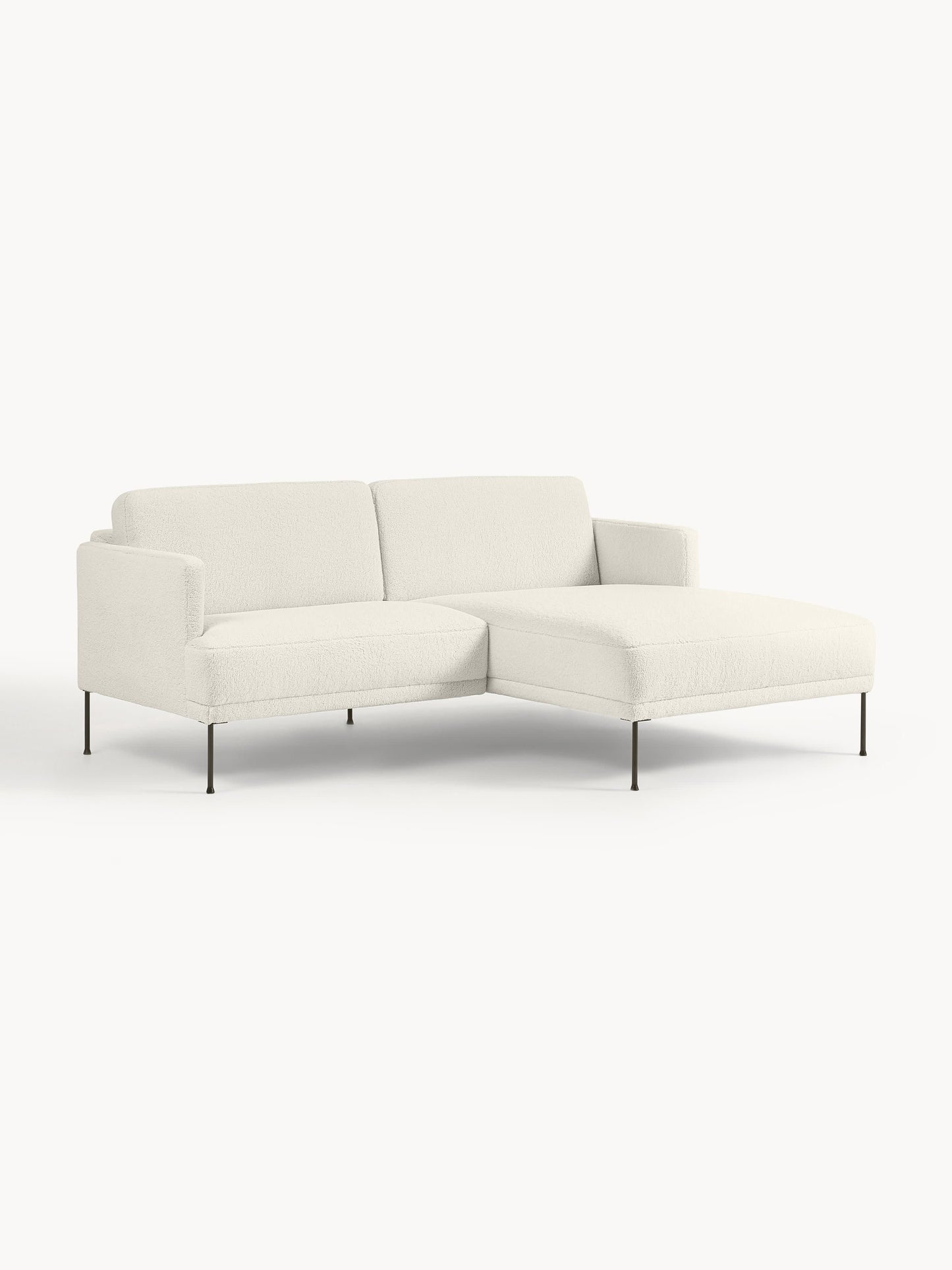 Flurenza Small Teddy Fabric Corner Sofa