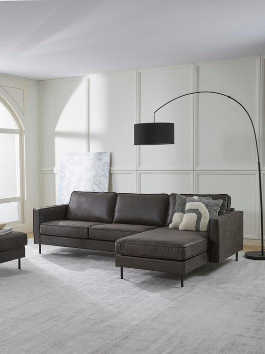 Huntora 3-Seater Corner Sofa in Leather
