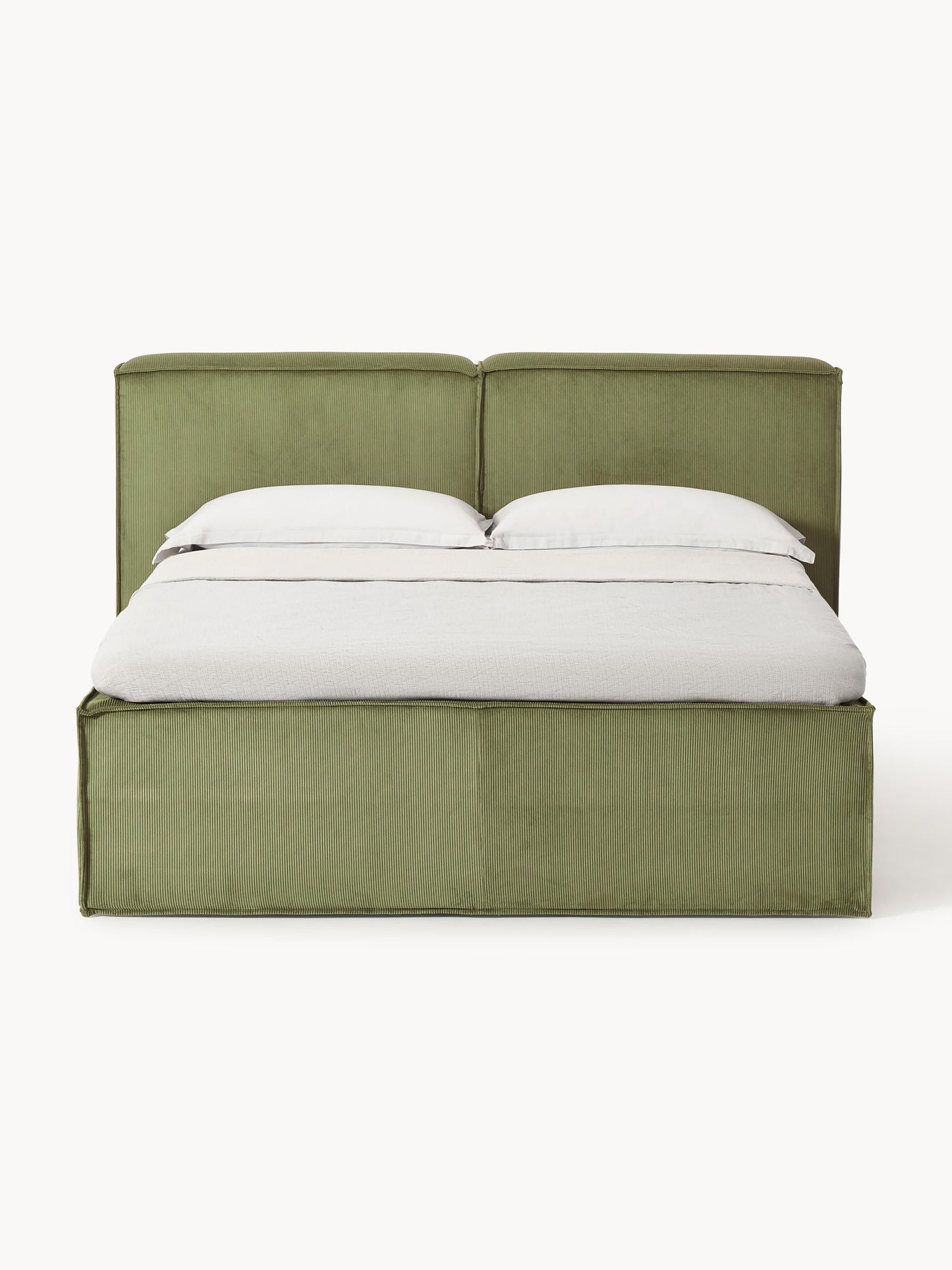Lenzano Box Spring Bed in Corduroy