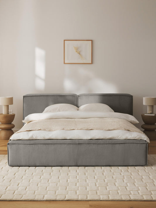 Lenzano Corduroy Upholstered Bed