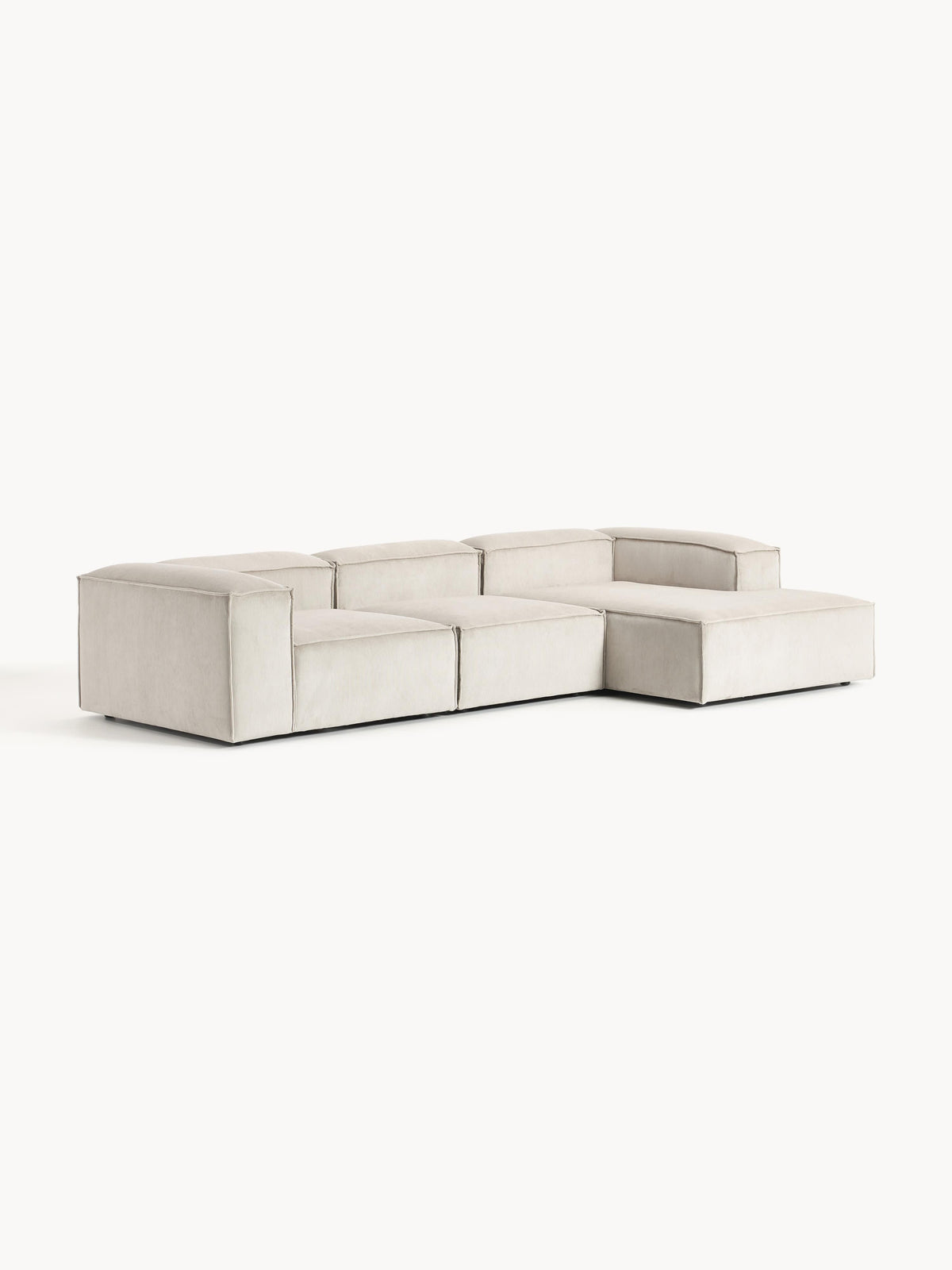 Lenzano Modular Corduroy Corner Sofa (4-Seater)