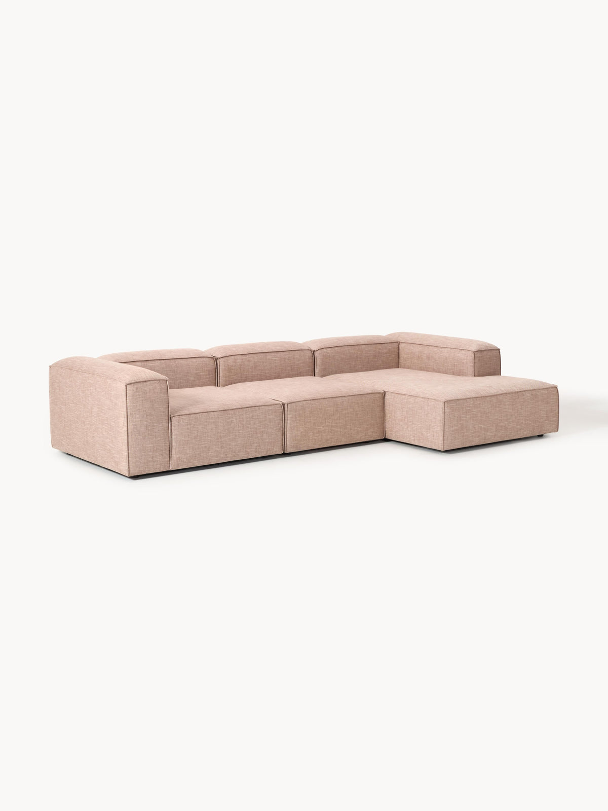 Lenzano Modular Corner Sofa (4-Seater) in Linen Blend