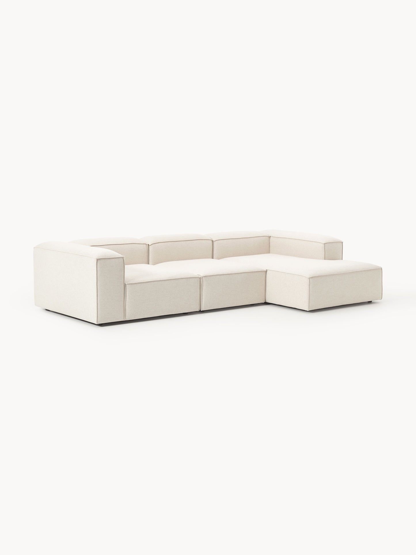 Lenzano Modular Corner Sofa (4-Seater) in Linen Blend