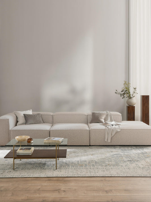 Lenzano Modular XL Bouclé Ottoman