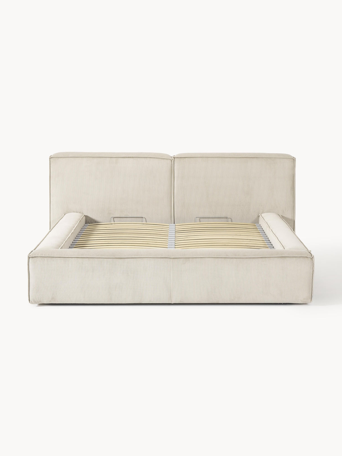 Lenzano Upholstered Storage Bed in Corduroy