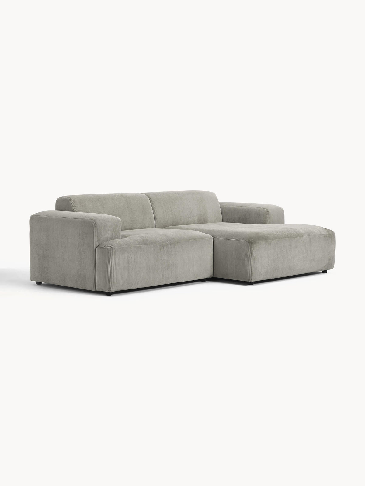 Melriva Corduroy Corner Sofa (3-Seater)
