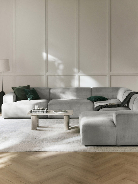 Melriva XL Corduroy Corner Sofa