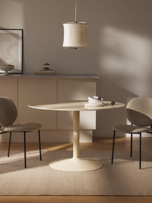 Milvetta Oval Dining Table in Marble, 120 x 90 cm