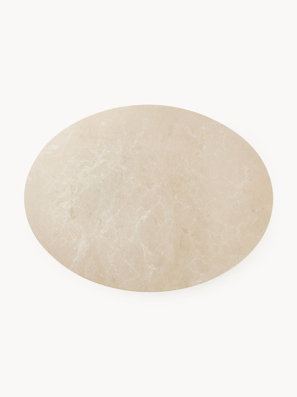Milvetta Oval Dining Table in Marble, 120 x 90 cm