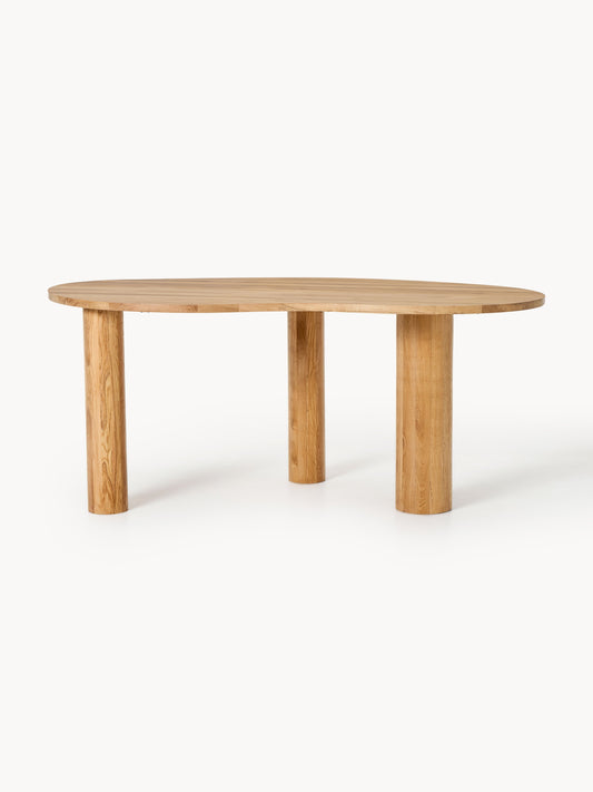 Narbell Oak Dining Table with Organic Shape, in Various Sizes