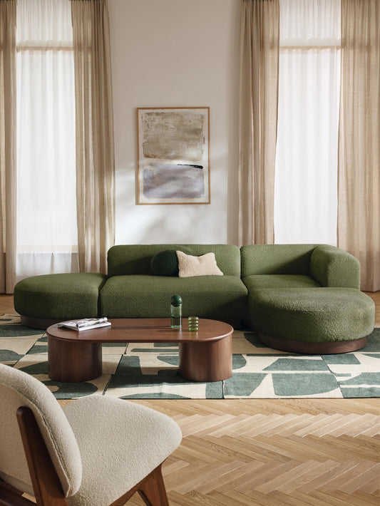 Natriva Modular Teddy Bouclé Corner Sofa