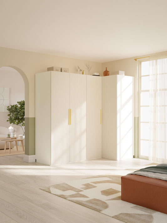 Simrenza Modular Corner Wardrobe, 215 cm Wide, in Various Sizes