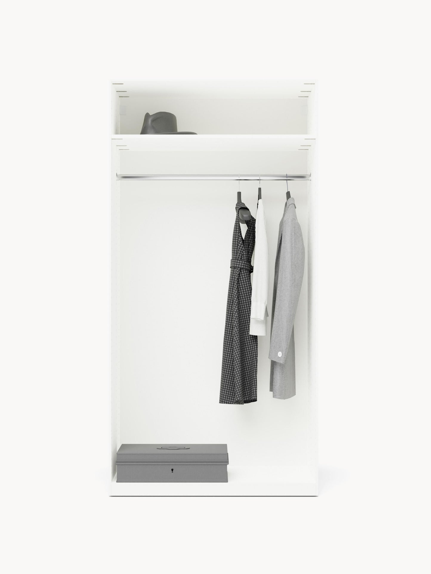Simrenza Modular Hinged-Door Wardrobe, 100 cm Wide, in Various Sizes