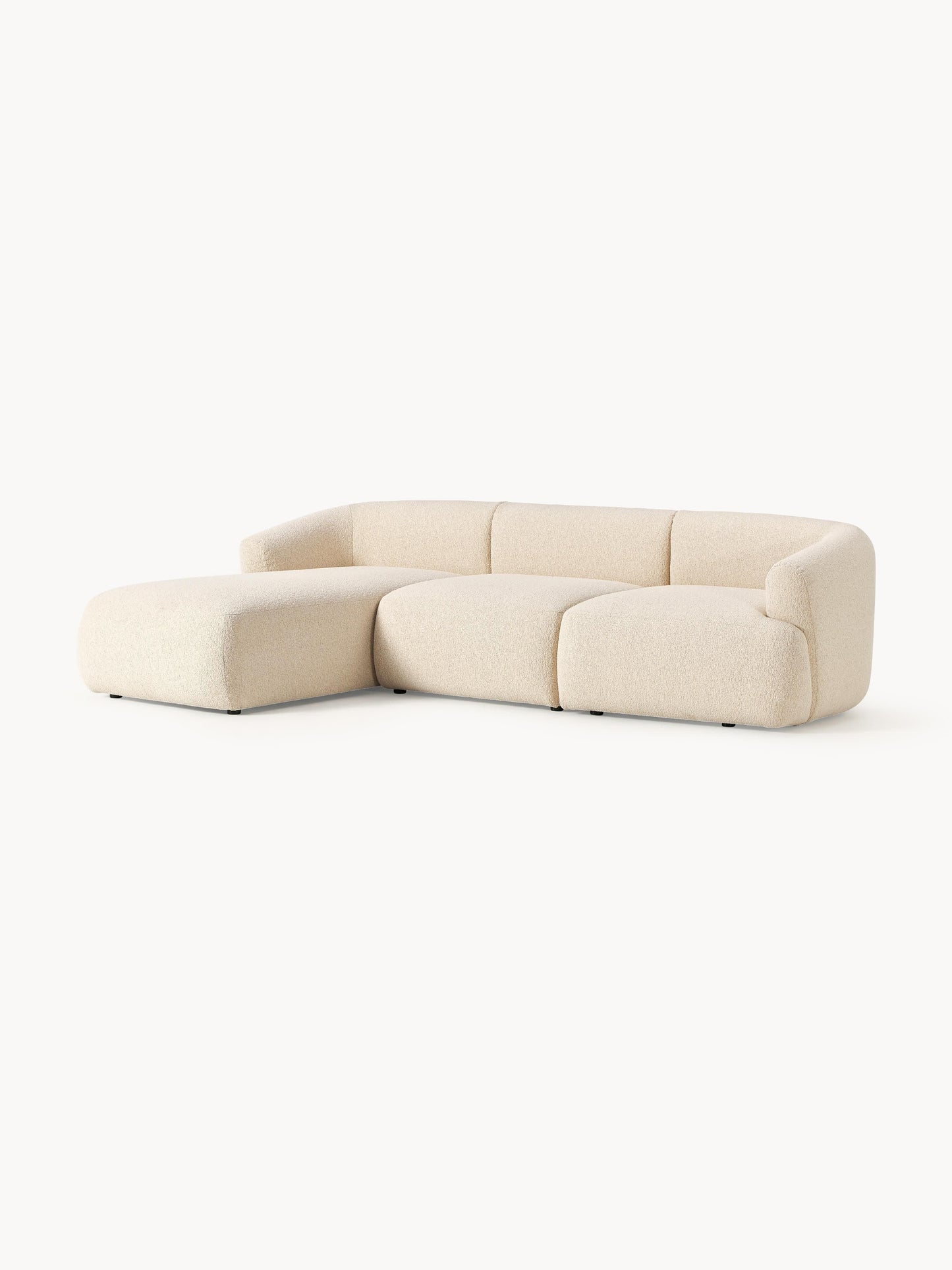 Sofvella 3-Seater Modular Corner Sofa in Bouclé