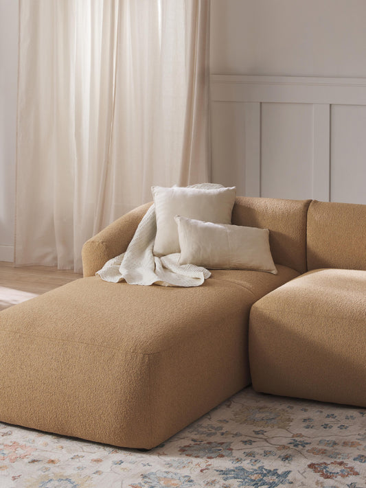 Sofvella Bouclé Chaise Corner Module