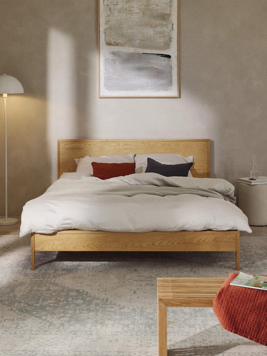 Tamoria Wooden Bed with Headboard