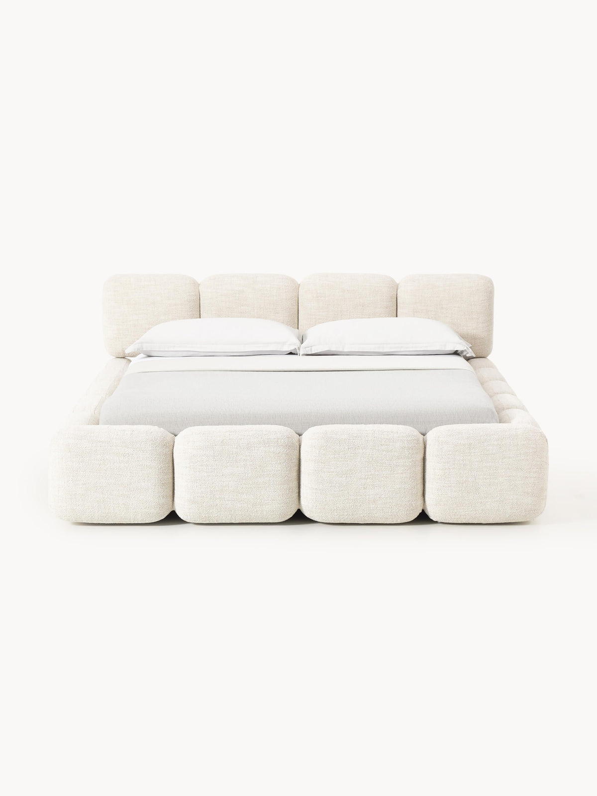 Taybria Bouclé Upholstered Bed