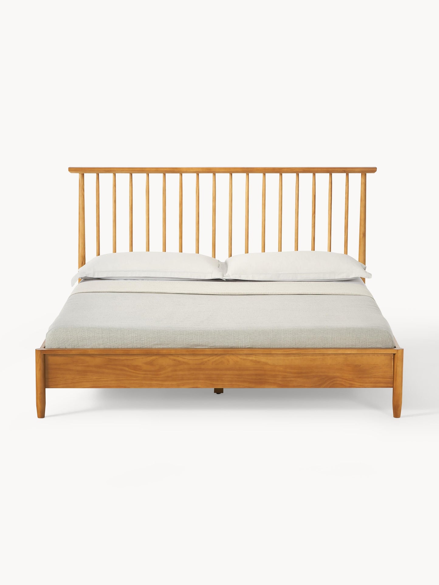 Winbella Wooden Bed with Pine Headboard