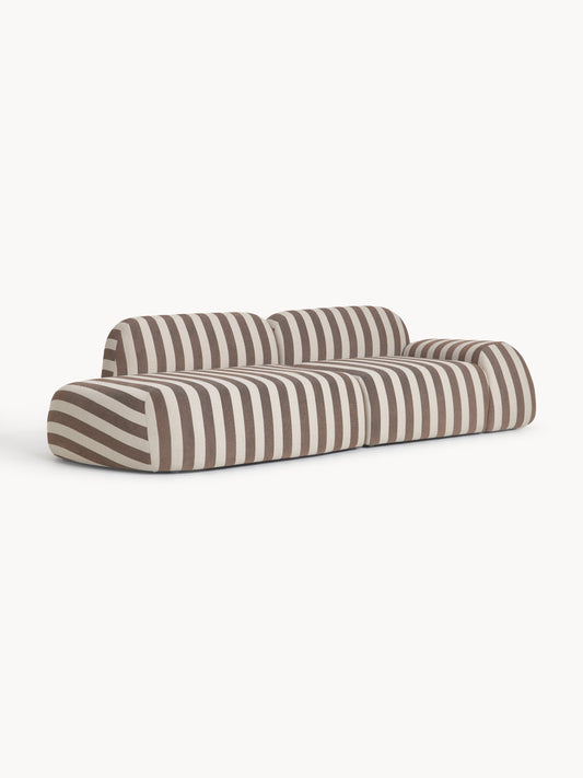 Wolstena Modular Striped Sofa (3-Seater)