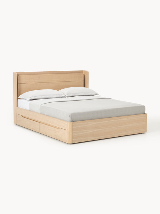 Alterno Wooden Bed with Drawers