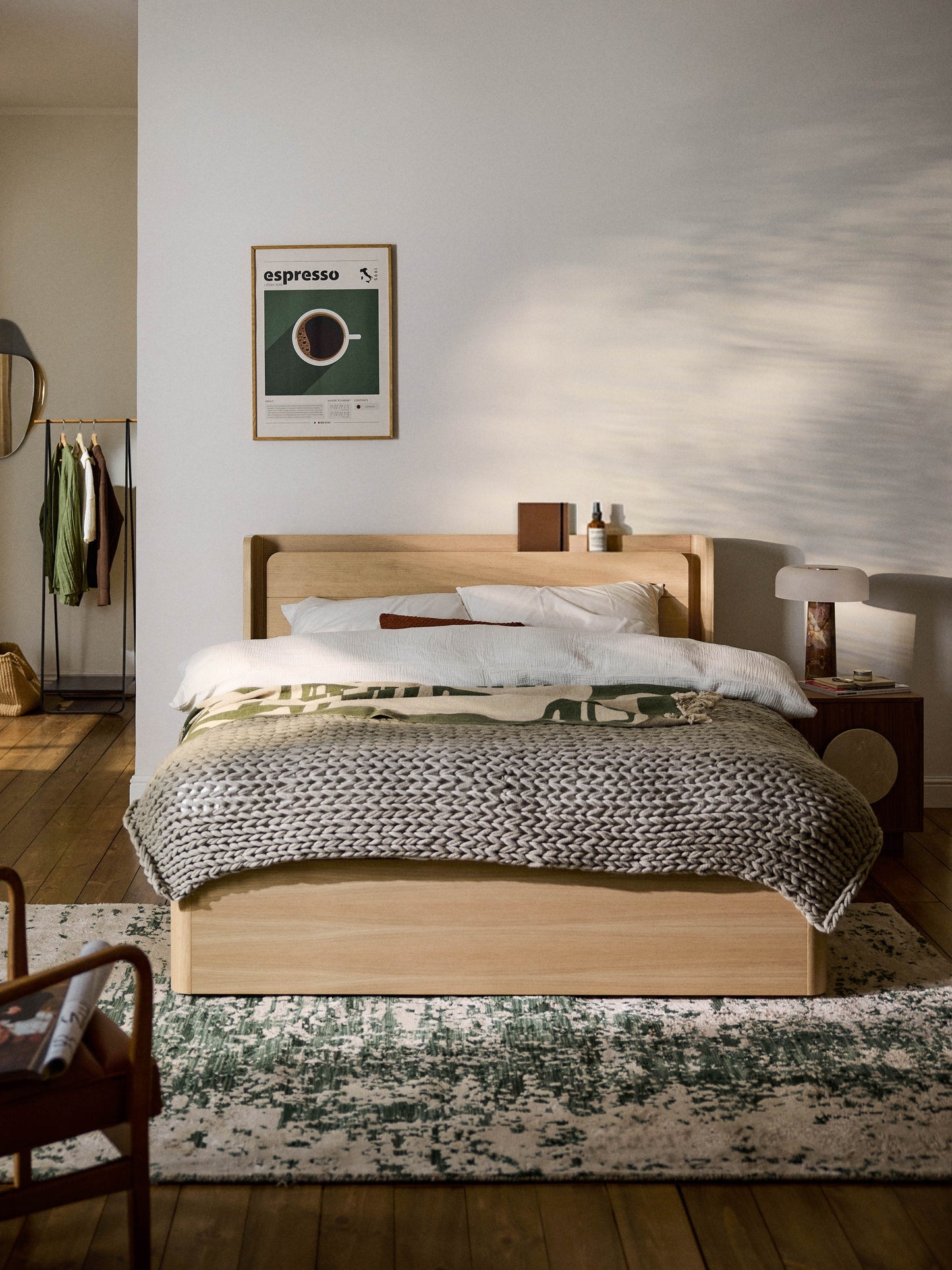 Alterno Wooden Bed with Drawers