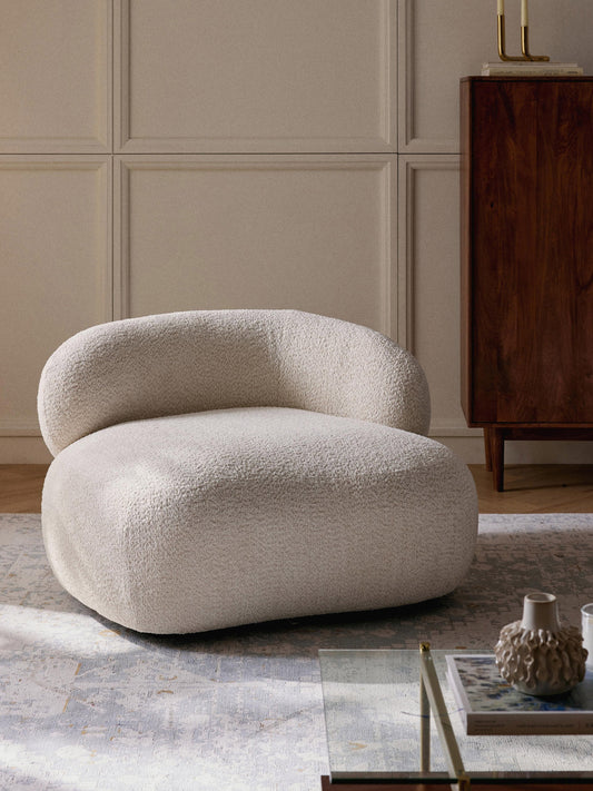 Alvira Lounge Chair in Teddy Bouclé