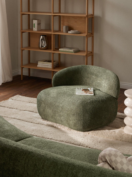 Alvira Lounge Chair in Teddy Bouclé
