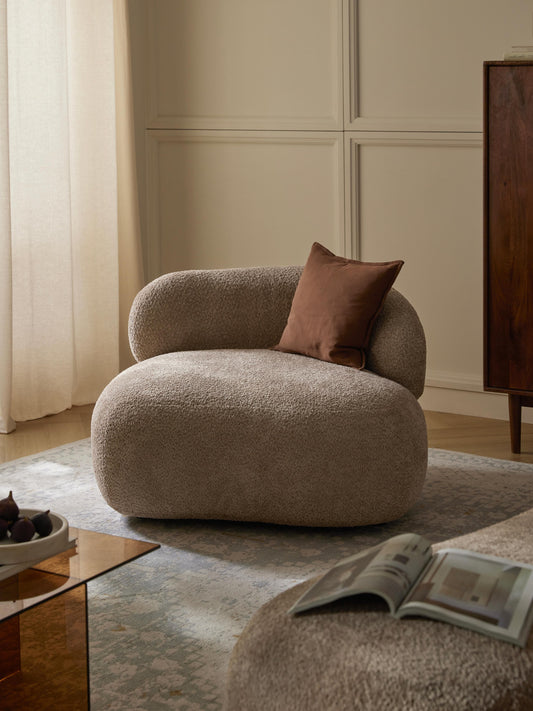 Alvira Lounge Chair in Teddy Bouclé