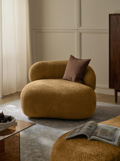 Alvira Lounge Chair in Teddy Bouclé