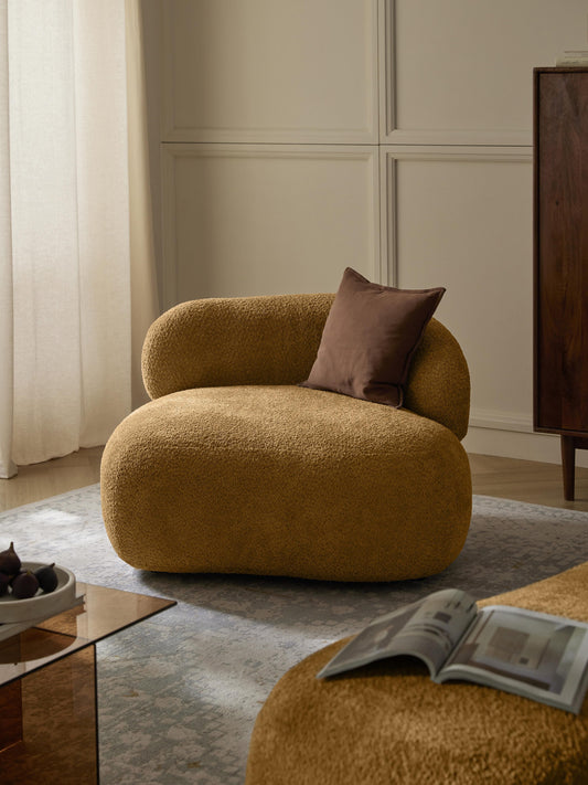 Alvira Lounge Chair in Teddy Bouclé