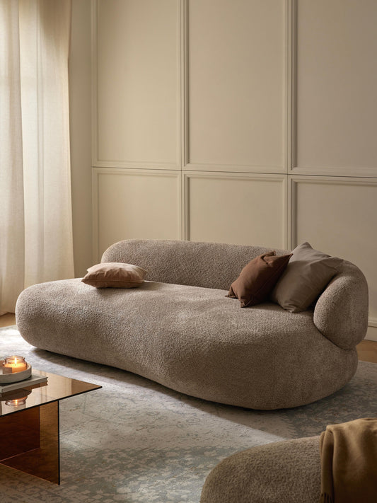 Alvira Teddy Bouclé Sofa (3-Seater)