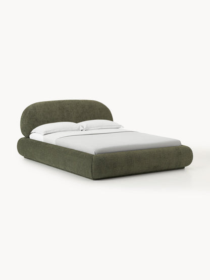 Alvira Teddy Bouclé Upholstered Bed