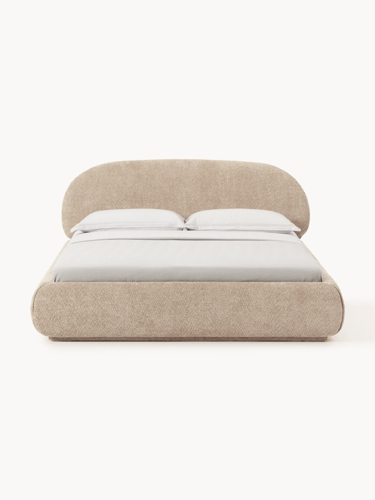 Alvira Teddy Bouclé Upholstered Bed