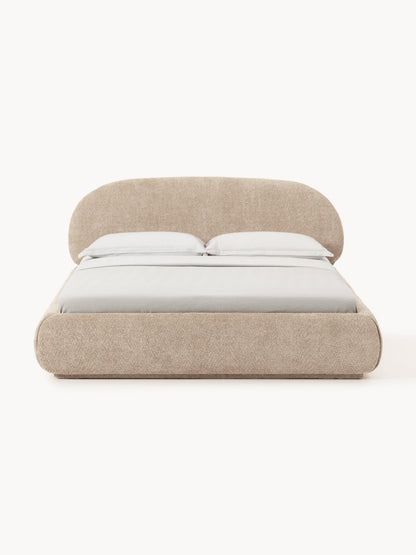 Alvira Teddy Bouclé Upholstered Bed