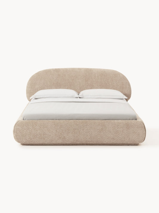 Alvira Teddy Bouclé Upholstered Bed