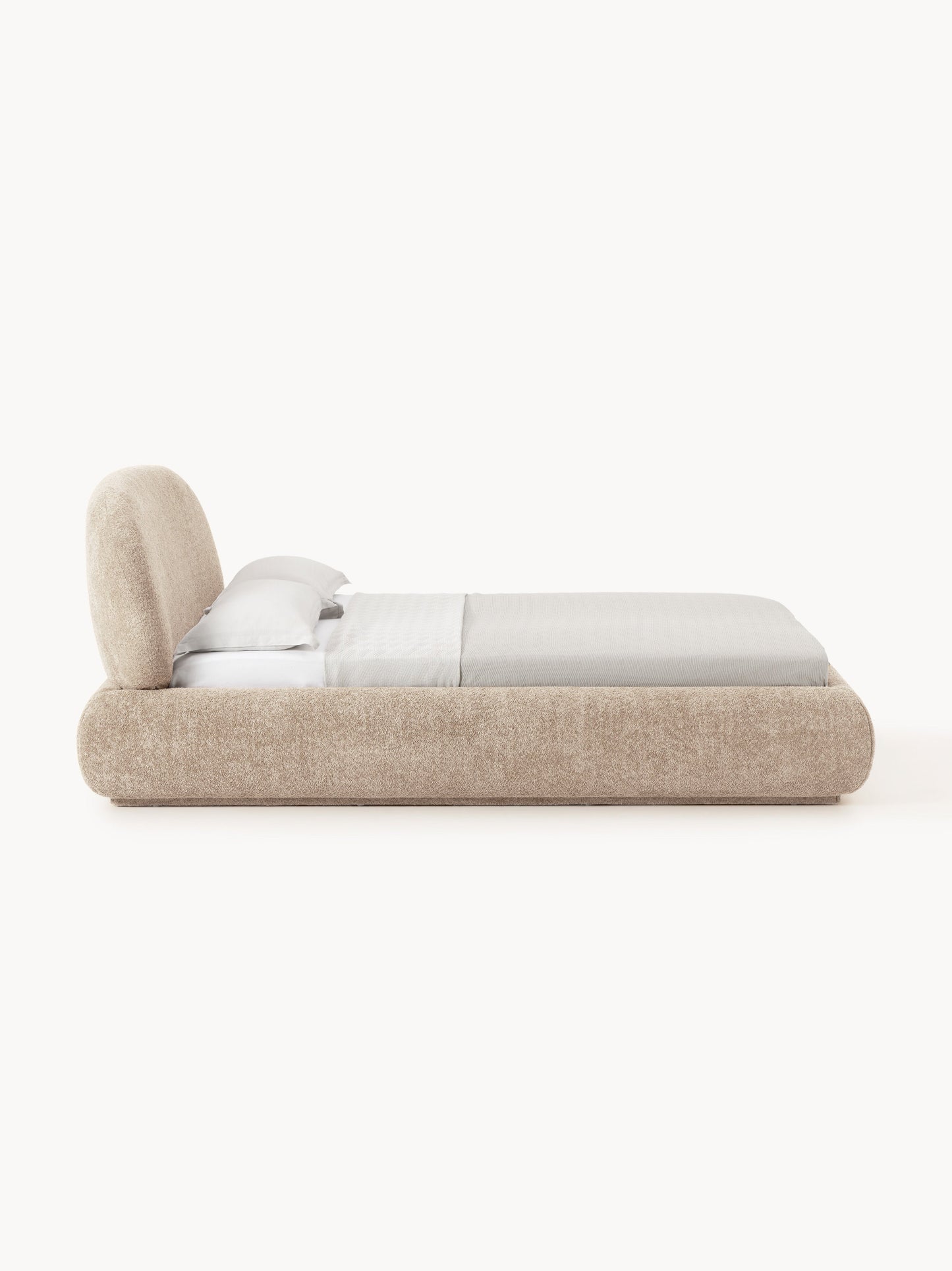 Alvira Teddy Bouclé Upholstered Bed