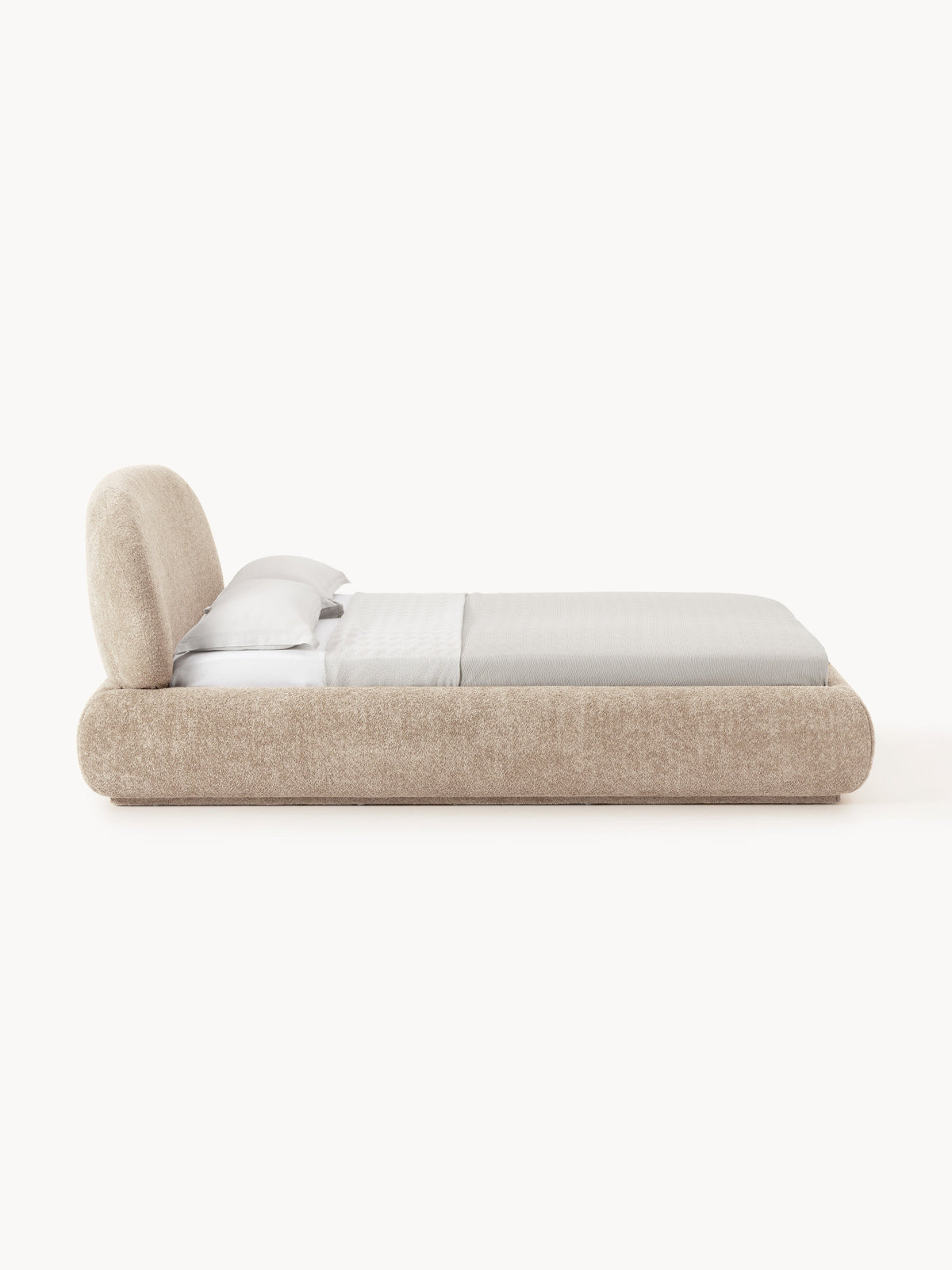 Alvira Teddy Bouclé Upholstered Bed