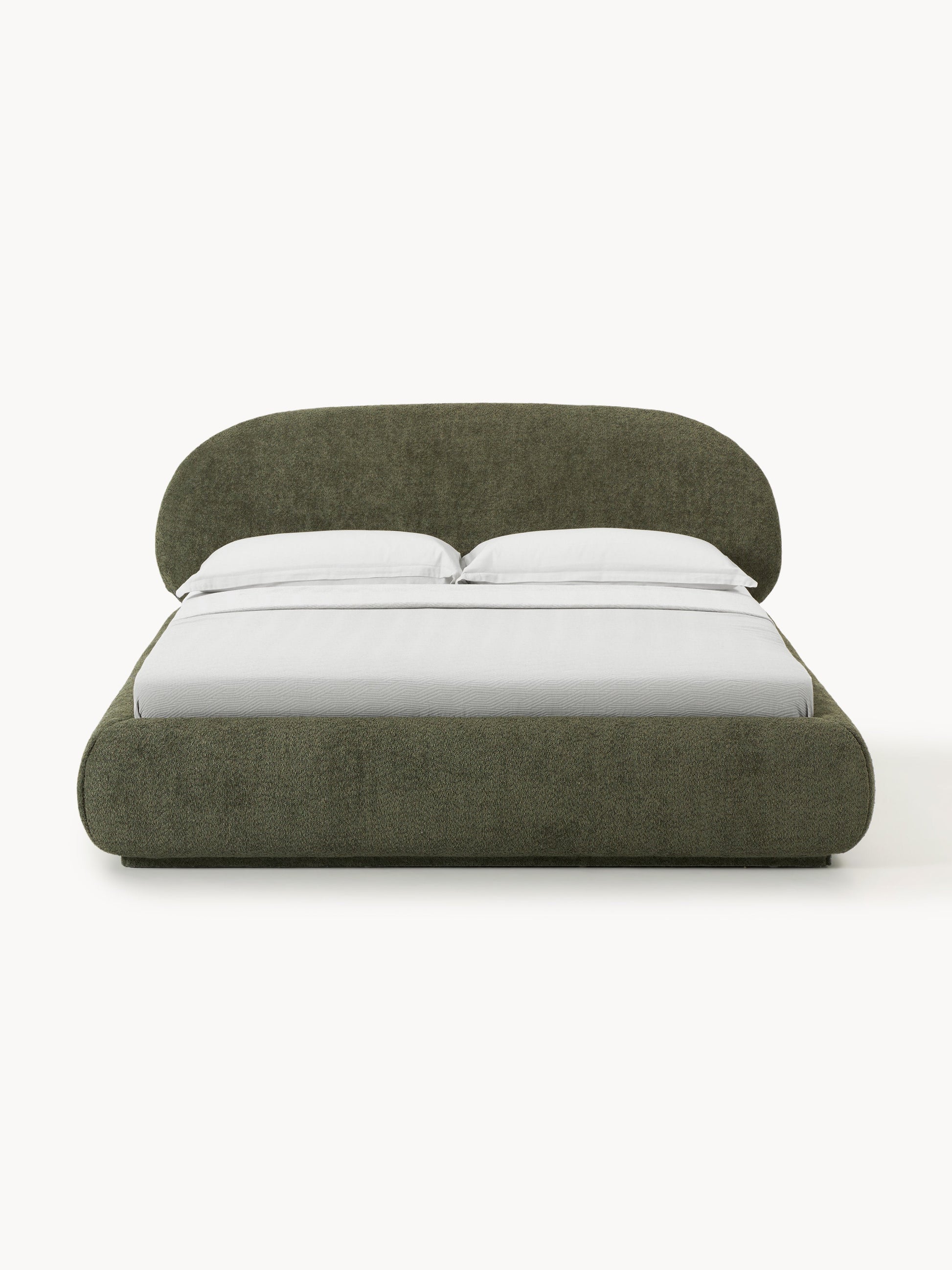 Alvira Teddy Bouclé Upholstered Bed