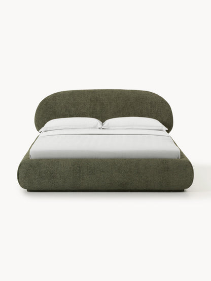 Alvira Teddy Bouclé Upholstered Bed